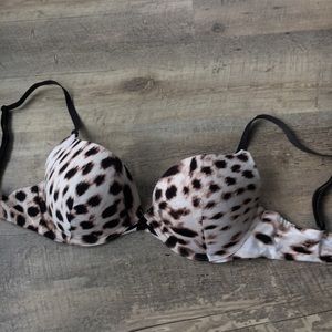 Cheetah-Print Push-up bra
